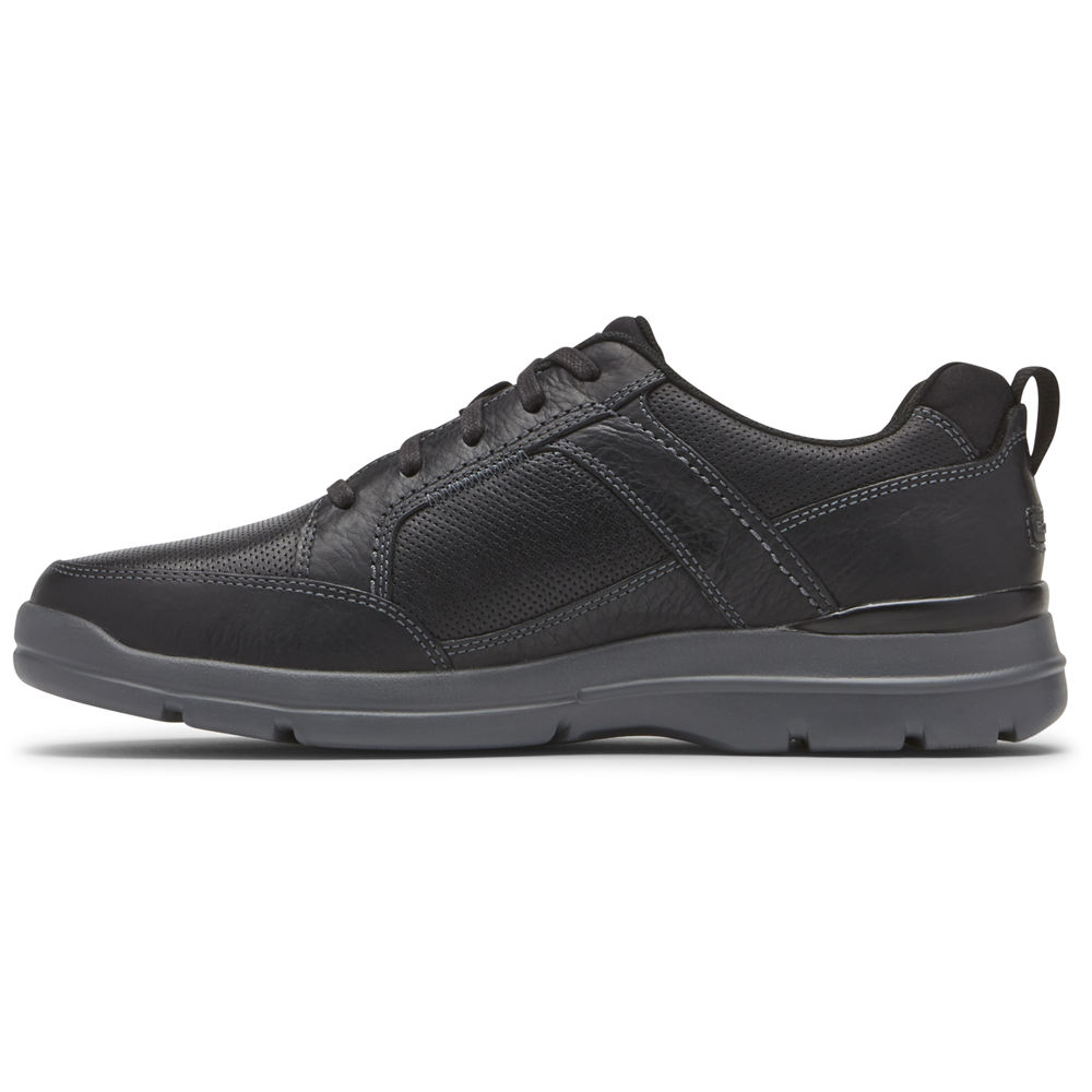 Rockport Sneakers For Mens Black - City Edge Lace-Up - DE4325089